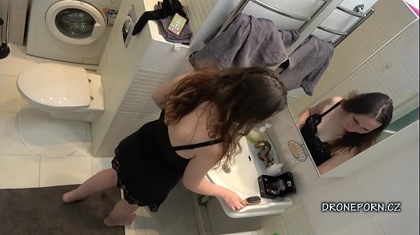 Doly in the bathroom – spy porn cam