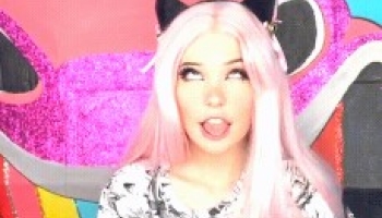 belle delphine disgusting ahegao Gif