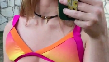 Grace Charis bikini tits reveal