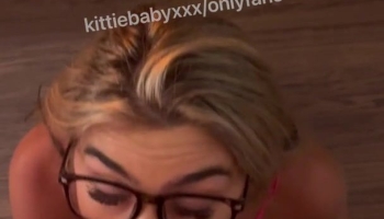 KittieBabyXXX Pink Lingerie Facial Video Leaked