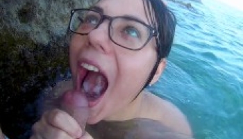 Big load in my mouth with salt water :). Mmm, it’s delicious :) Gif