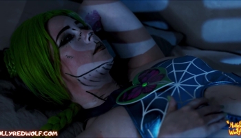Jolyne Cujoh caught masturbating in this cosplay video by MollyRedWolf