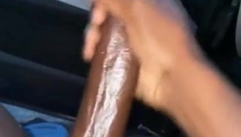 Tre Biggs stopped  his car and whipped out his phone to record his jerk off session