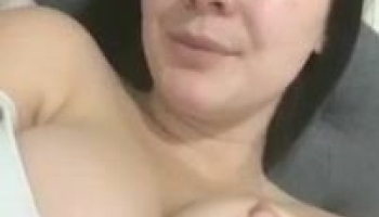 Hot girl with massive boobs teasing