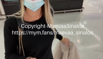 Paris girl named Maevaa Sinaloa is ready to fuck a stranger at the airport