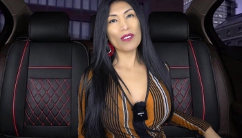 Taxi tease from a horny lady that goes by Lady Exotic Asmr in certain circles