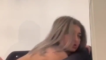 Amazing teen fucked rough on the couch