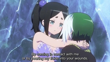 Yuri fanservice and body washing in anime
