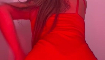 Jackiee.Aphrodite Naughty Girl Strip.teasing Red Lingerie and MasturBating while Shaking her Big Tits Onlyfans Video