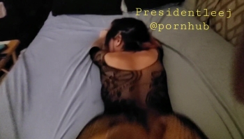 Hispanic hottie Presidentlee gets screwed after a nice round of pussy eating
