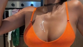 Nina-lea Sexy Girl Drinking milk Teasing Video