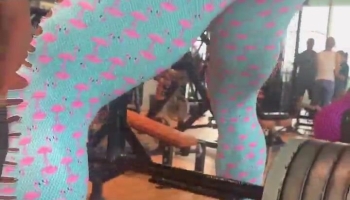 Sexy Babe Working While Wearing Tight Pant Video