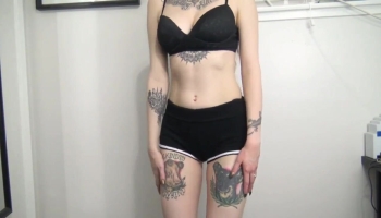 Tatted Hoe Dirty Talking And Teasing Her Fans While Wearing Underwears Video