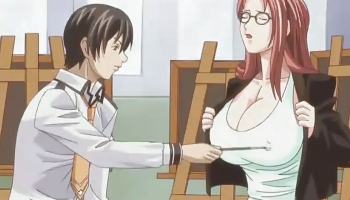 Teacher With Gigantic Tits Pleases Her Student’s Cock