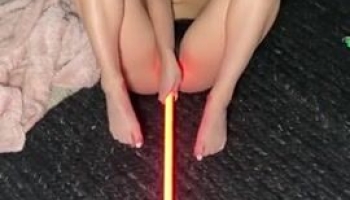 TheRealBrittFit Masturbates with Lightsaber