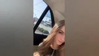 gorgeous teen masturbating in car