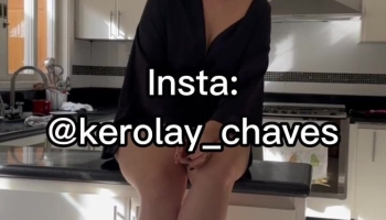 White Fairy Bad Thot Fingering Tight Pussy In Kitchen Video