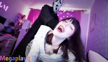 Ghostface Killer from the Scream franchise fucks a perfectly submissive teen girl
