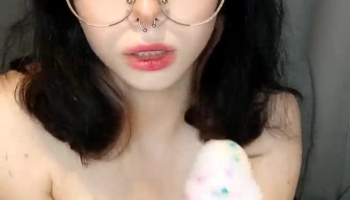 Kovicki Gothic Teen Sucking Dildo To Her Throat Onlyfans Video