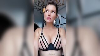 Amanda Cerny Nude Tits See through Top