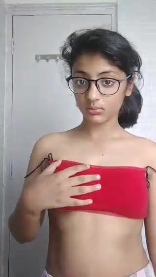 Indian Chashmish Girl showing her tits and ass