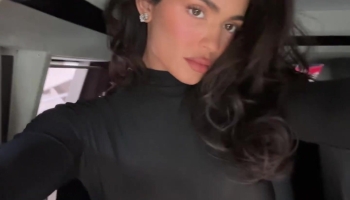 Kylie Jenner_Tits Black Sheer Top