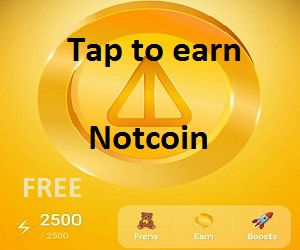 Tap to earn Notcoin