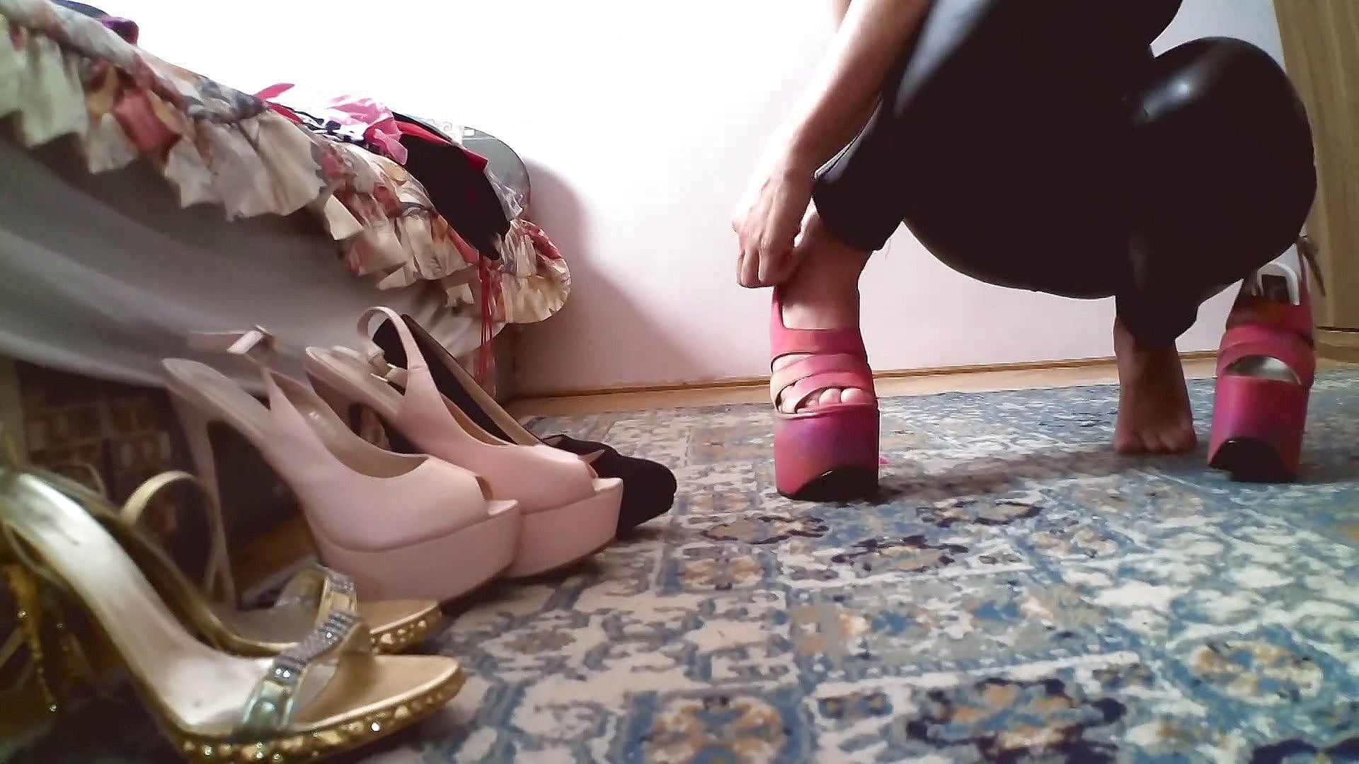 Amateurs want become pornstars: Princess Kimberly`s high heel show! NO AUDIO –  – Solo Austria