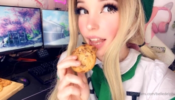 Belle Delphine Eating A Cookie