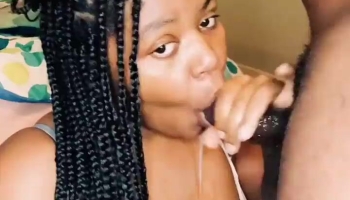 Bfreakl06 goes wild with her black and ebony skills in this nasty blowjob video