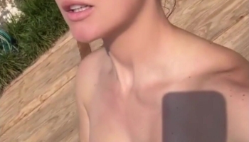 Amanda Cerny naked outdoor