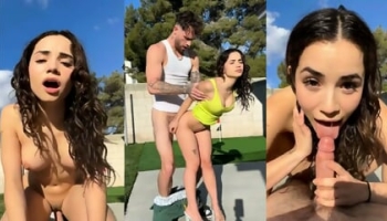 Perfect Stepsister Outdoor Quick Fuck