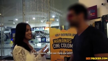 Latina Mall Cutie Public Pick Up And Messy Facial