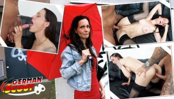 Schlanke deutsche Milf am Castingsofa gevögelt