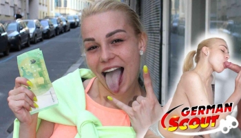 Blonde Rebecca Black fickt beim deutschen Casting für Geld