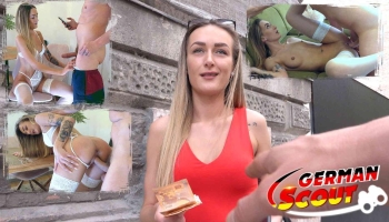 In Dessous lässt sich die deutsche Elena Lux beim Casting ficken